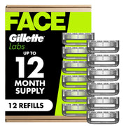 Gillette Labs Razor Refills for Men, 5-Blade, 12 Count