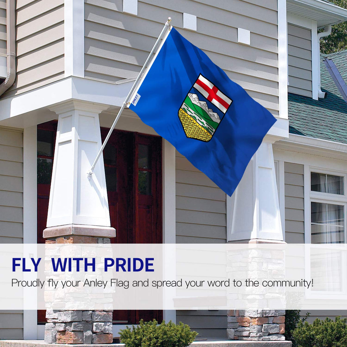 Anley Fly Breeze Alberta Flag, 3 x 5 ft