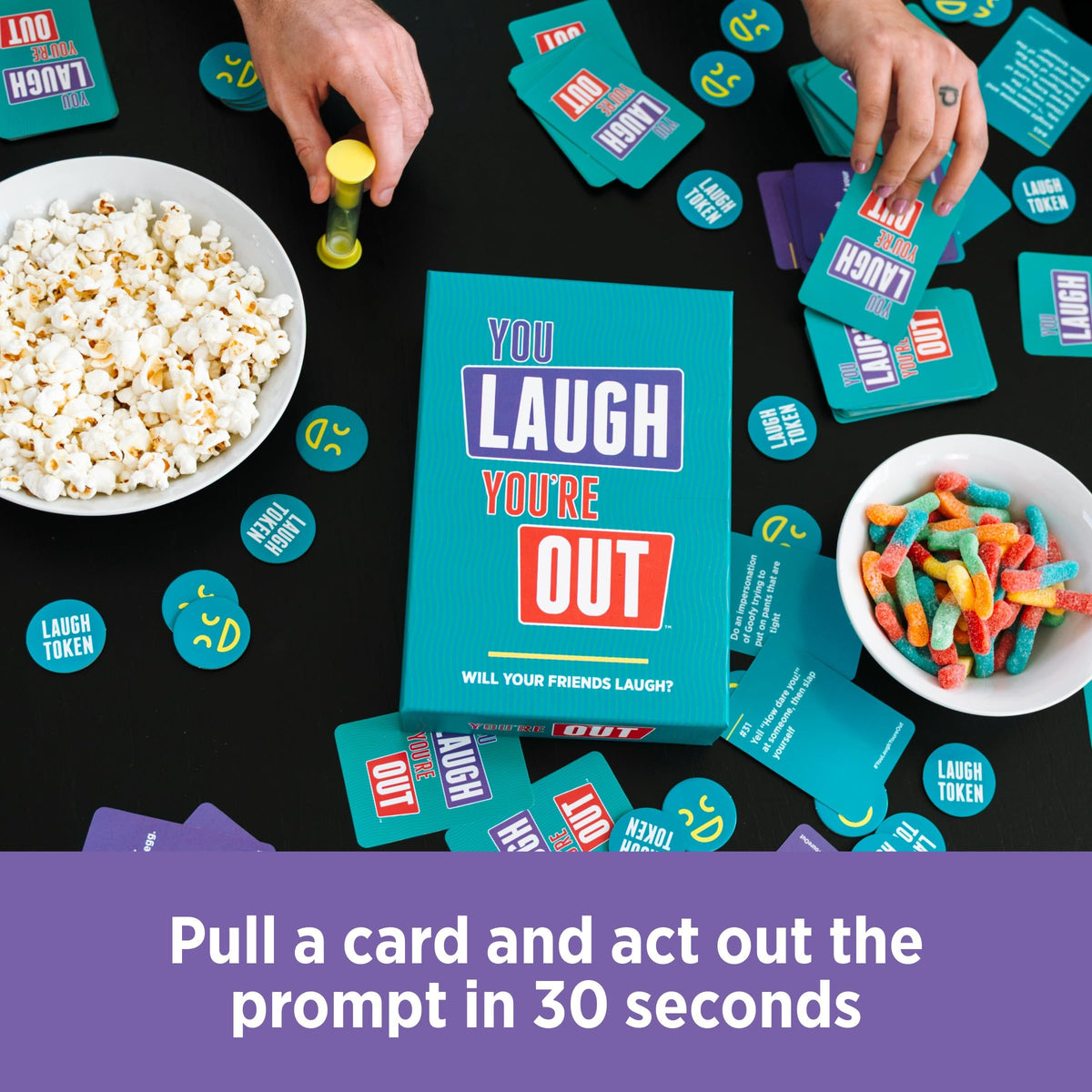 You Laugh You're Out Family Party Game