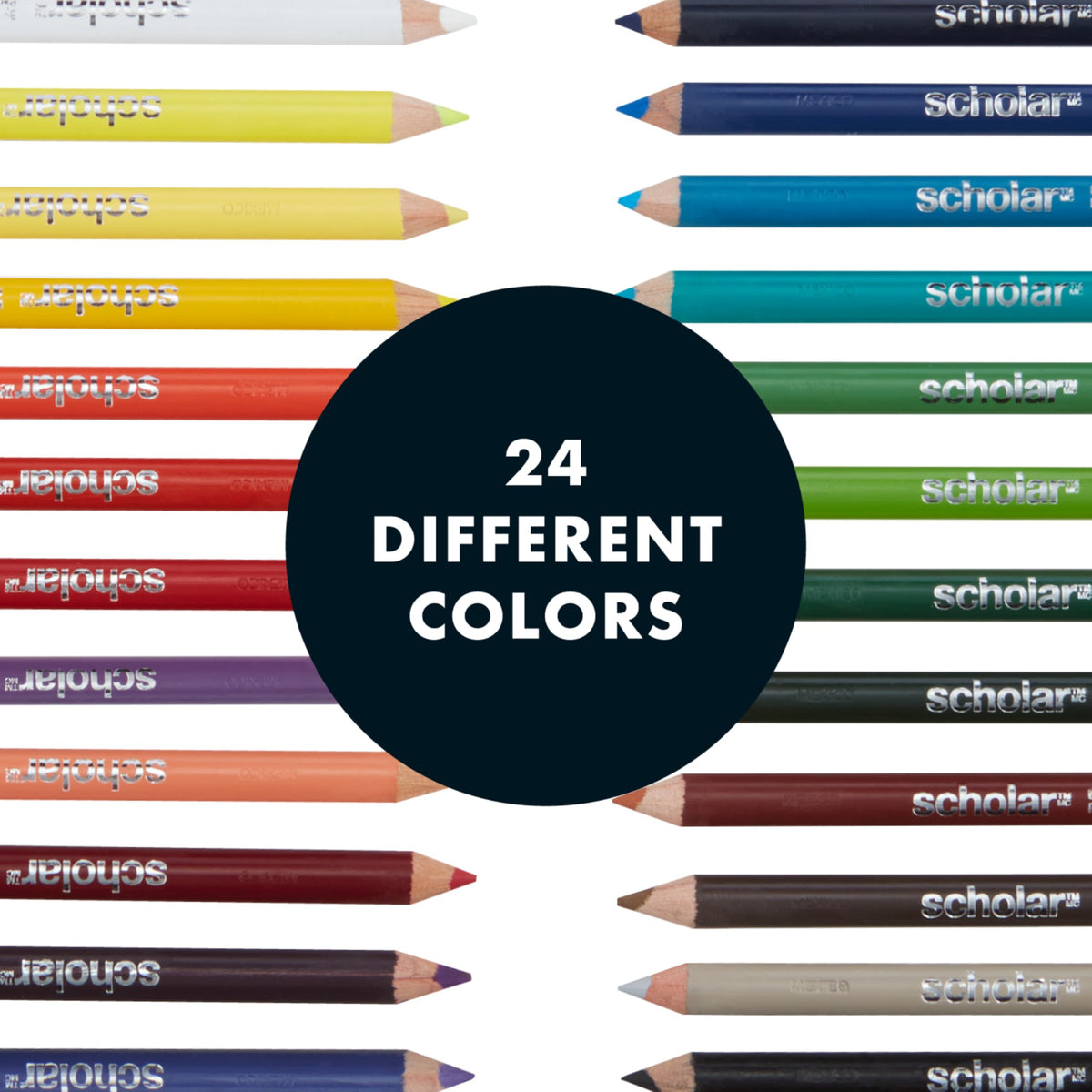 Prismacolor Scholar Coloured Pencils, Assorted, 24 Count