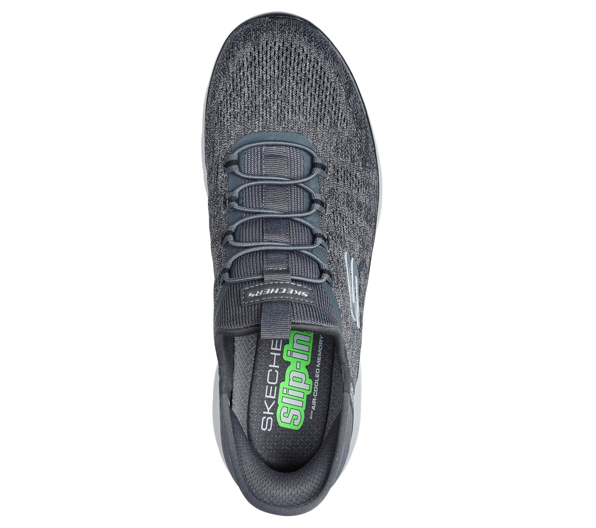 Skechers Men's Summits Key Pace Slip-in Sneaker, Charcoal/Black, 11W