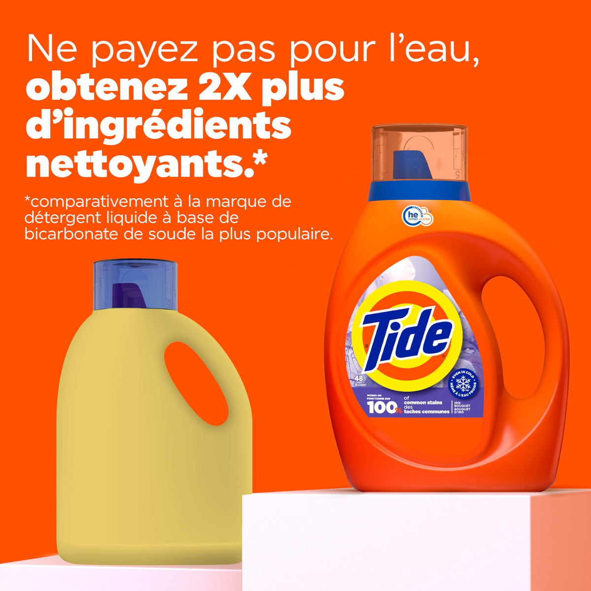 Tide Liquid Laundry Detergent, Iris Bouquet, 48 Loads, 1.86 L
