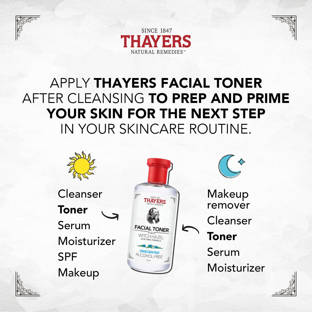 Thayers Alcohol-Free Witch Hazel Unscented Toner, 2 x 355mL