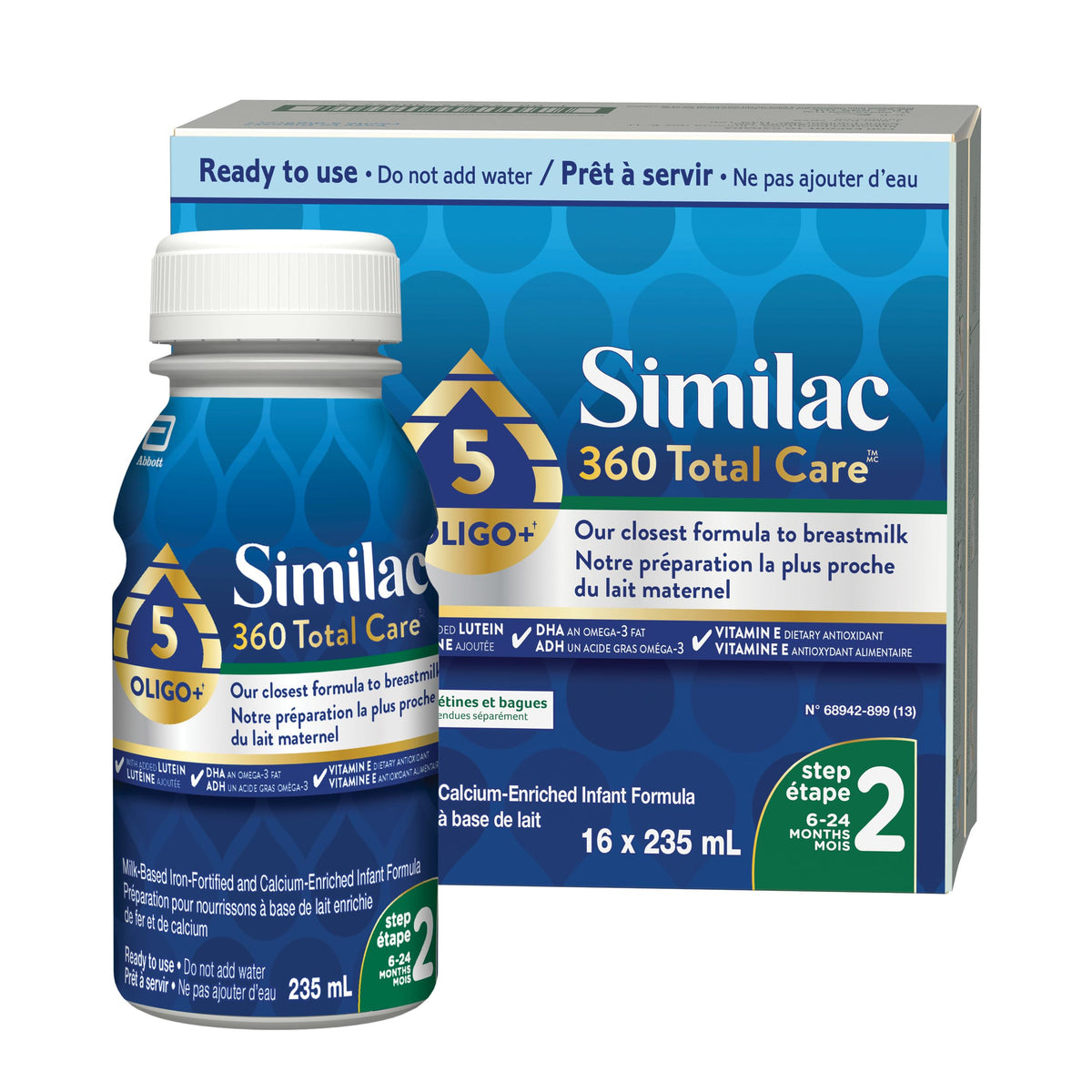 Similac 360 Total Care Step 2 Ready-To-Feed, 235mL, 16 Bottles