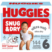 Huggies Snug & Dry Diapers, Size 6, 144 Count