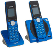 VTech CS6919-25 DECT 6.0 2-Handset Landline Phone, Metallic Blue