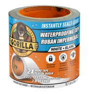 Gorilla Waterproof Patch & Seal Tape, 4 in x 10 ft, White