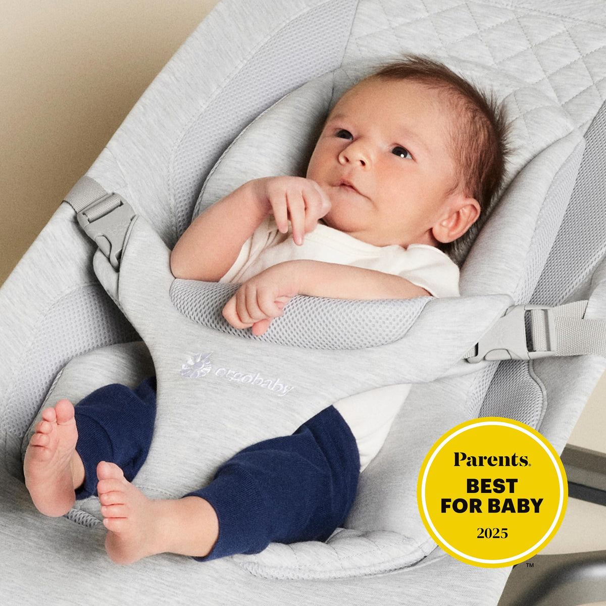Ergobaby Evolve 3-in-1 Bouncer Seat, 5.5-25 lbs