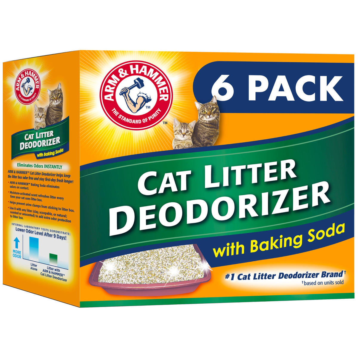 Arm & Hammer Cat Litter Deodorizer Double Duty, 20 oz, 6 Pack
