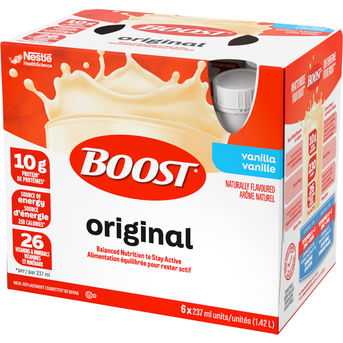 Boost Original Meal Replacement Drink, Vanilla, 237mL, 24 Pack