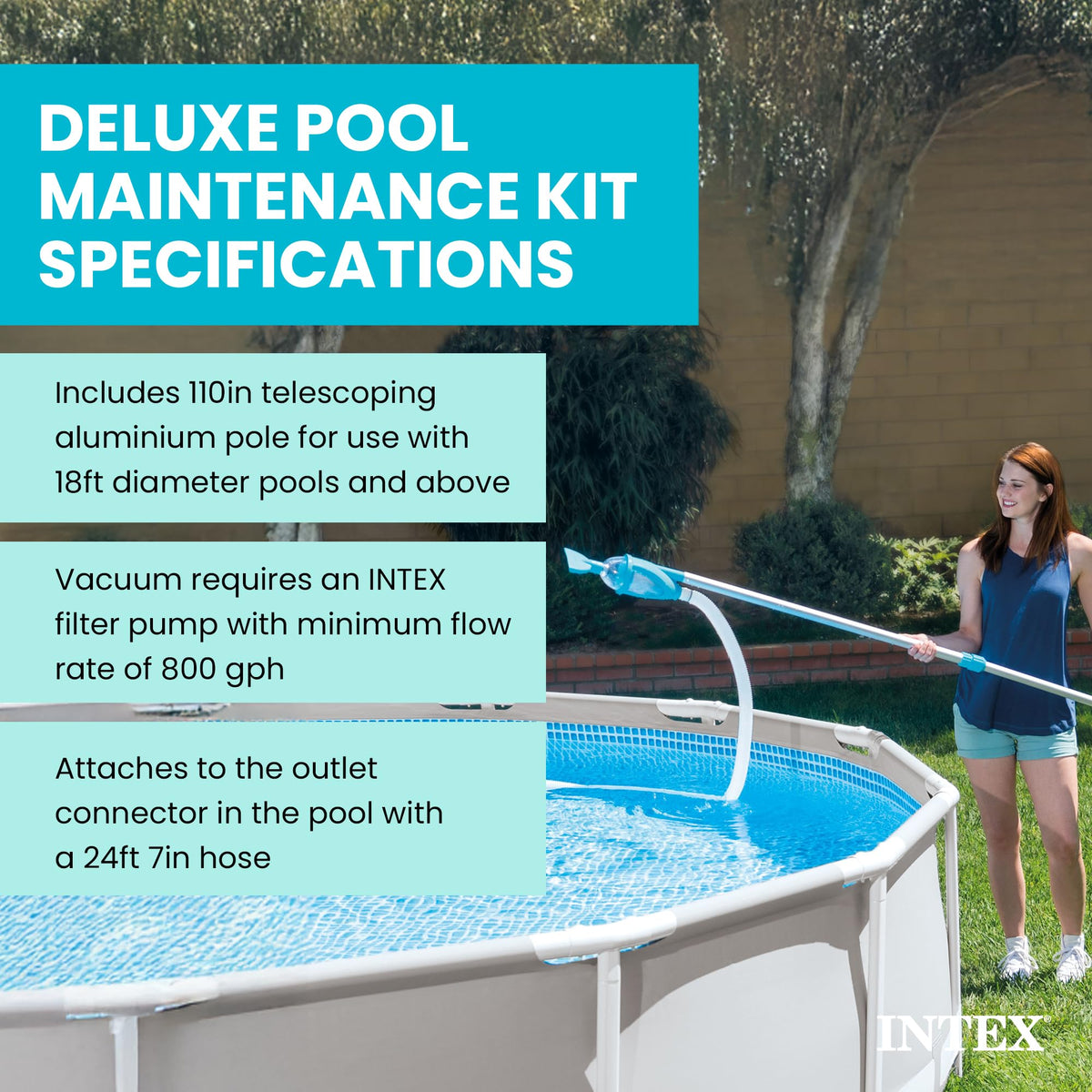 Intex 28003E Deluxe Above Ground Pool Maintenance Kit
