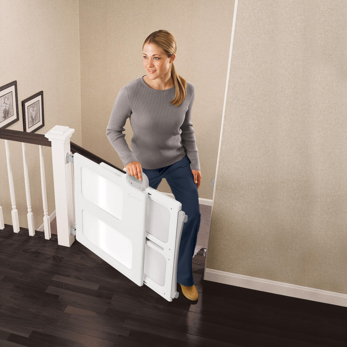 Safety 1st Perfect Fit Gate, White, 28-42 in Wide, 28 in Tall
