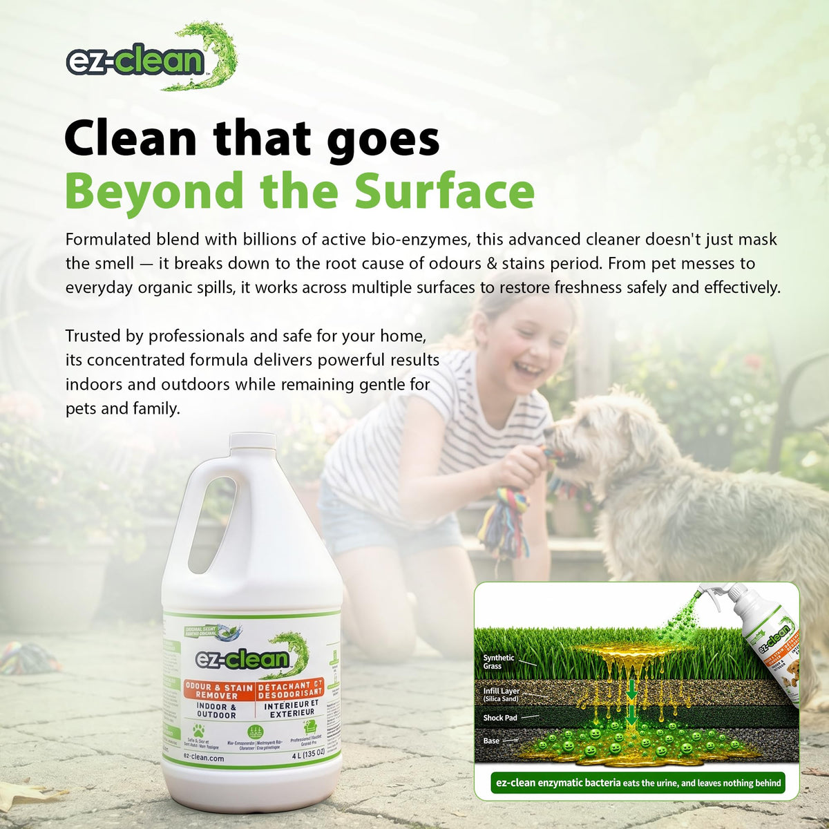 ez-clean Advanced Bio Enzyme Pet Odour Remover, 4 L