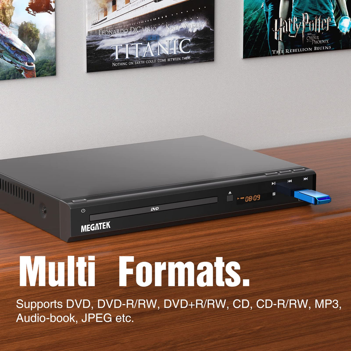 MEGATEK Compact Region-Free HDMI DVD Player