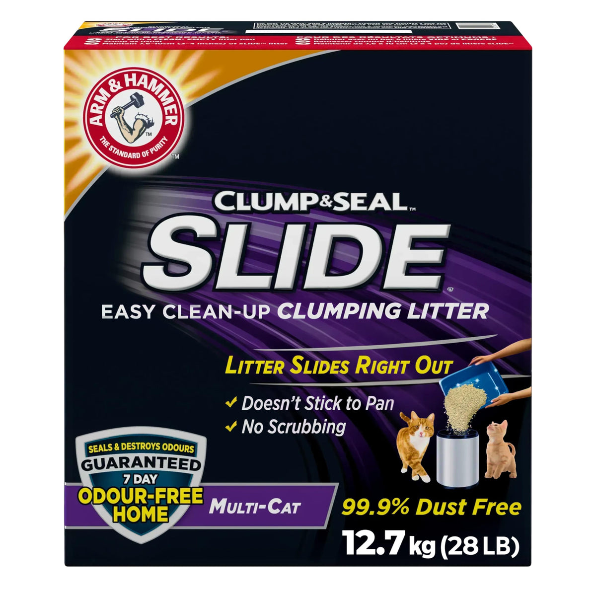 Arm & Hammer Slide Clumping Cat Litter, Multi-Cat, 12.7 kg
