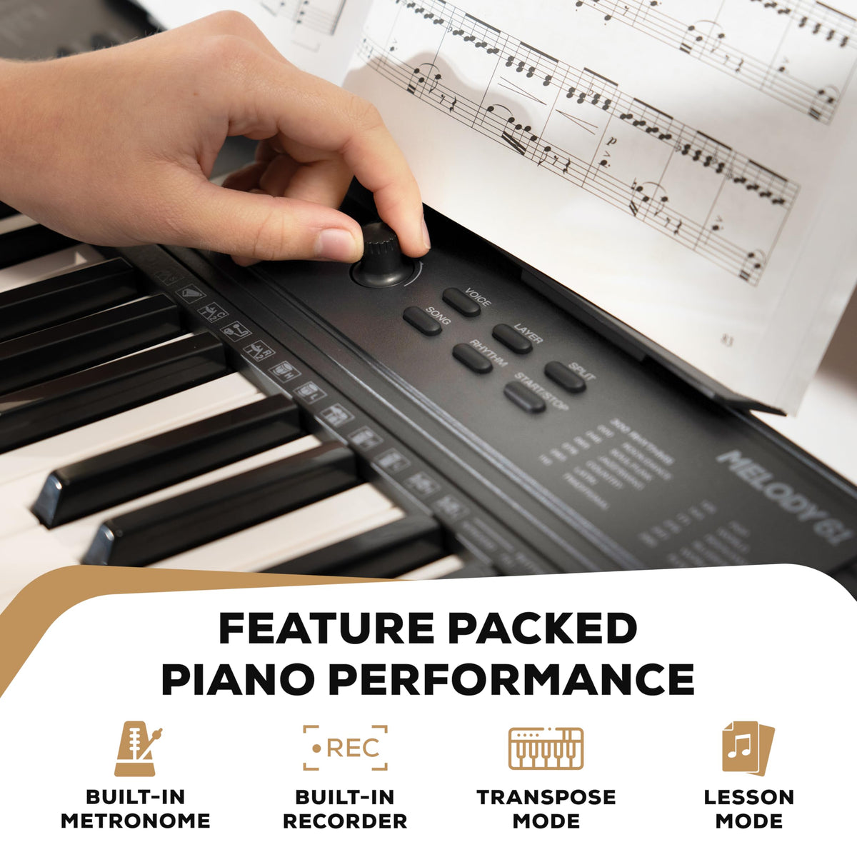Alesis Melody 61 MK4 61-Key Piano Keyboard Bundle