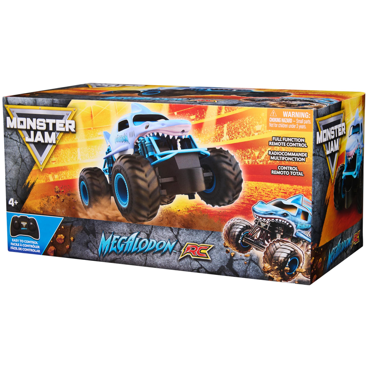 Monster Jam Megalodon Remote Control Monster Truck, 1:24 Scale