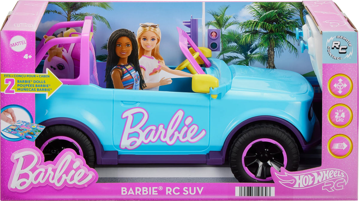 Hot Wheels Barbie RC SUV with Stickers