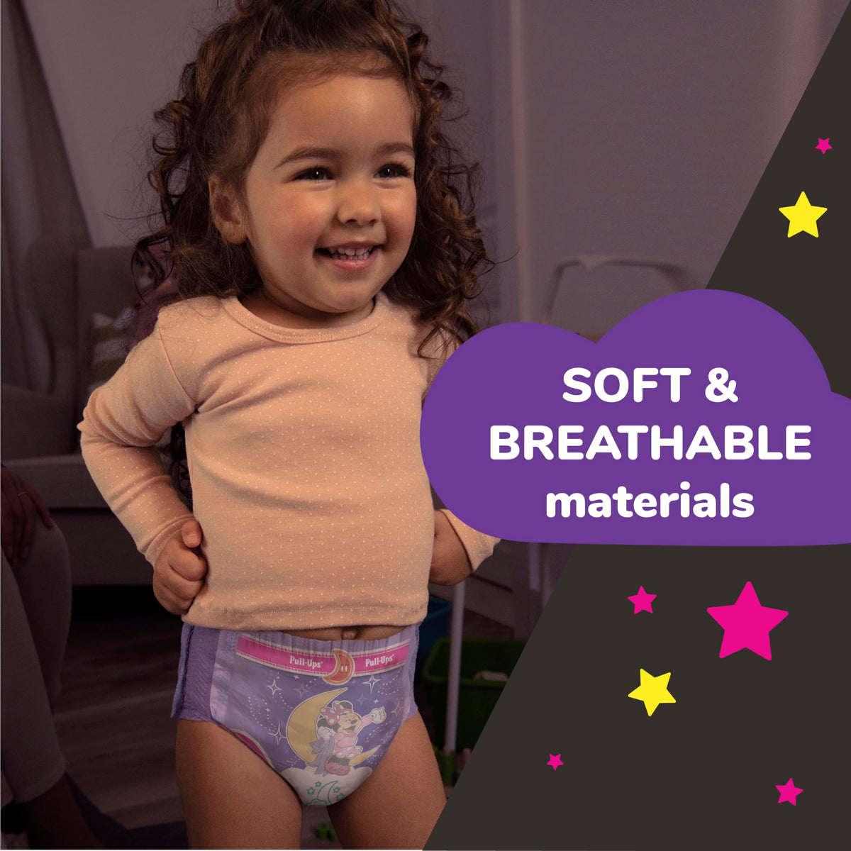 Pull-Ups Girls' Night-Time Potty Training Pants, 4T-5T, 52 Count