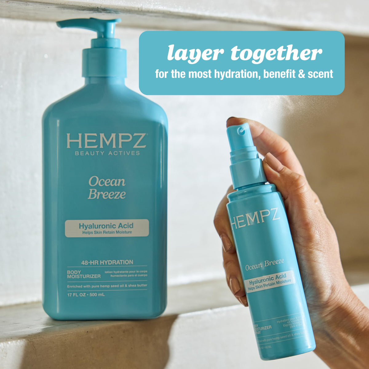 Hempz Ocean Breeze Daily Moisturizing Body Lotion, 17 fl oz