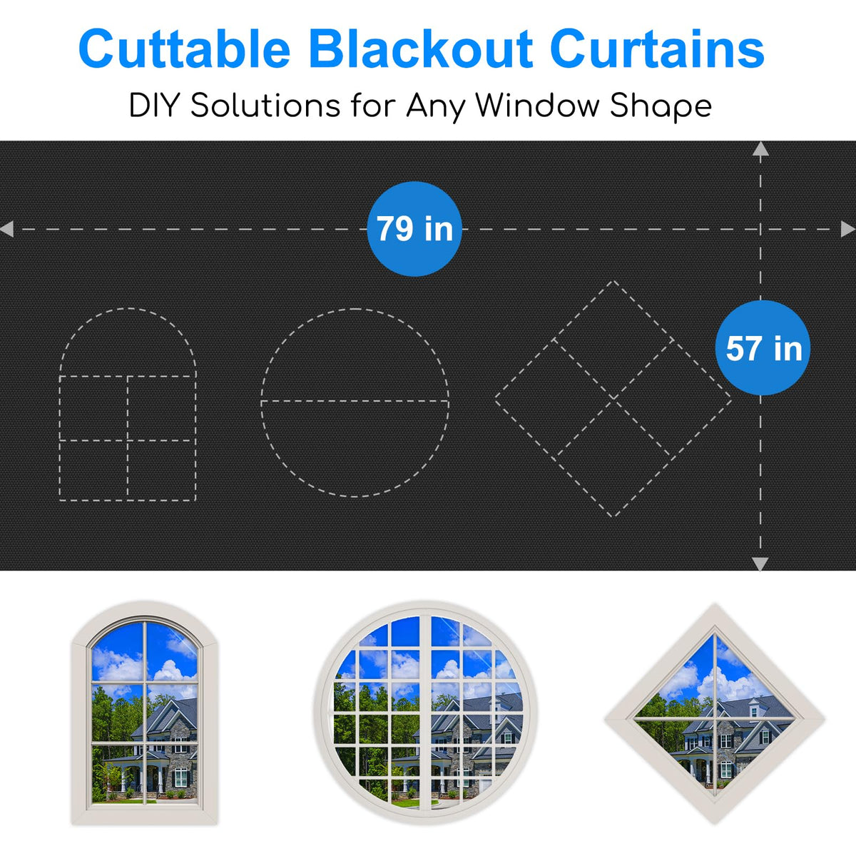 Portable Blackout Curtain, 200 x 145 cm