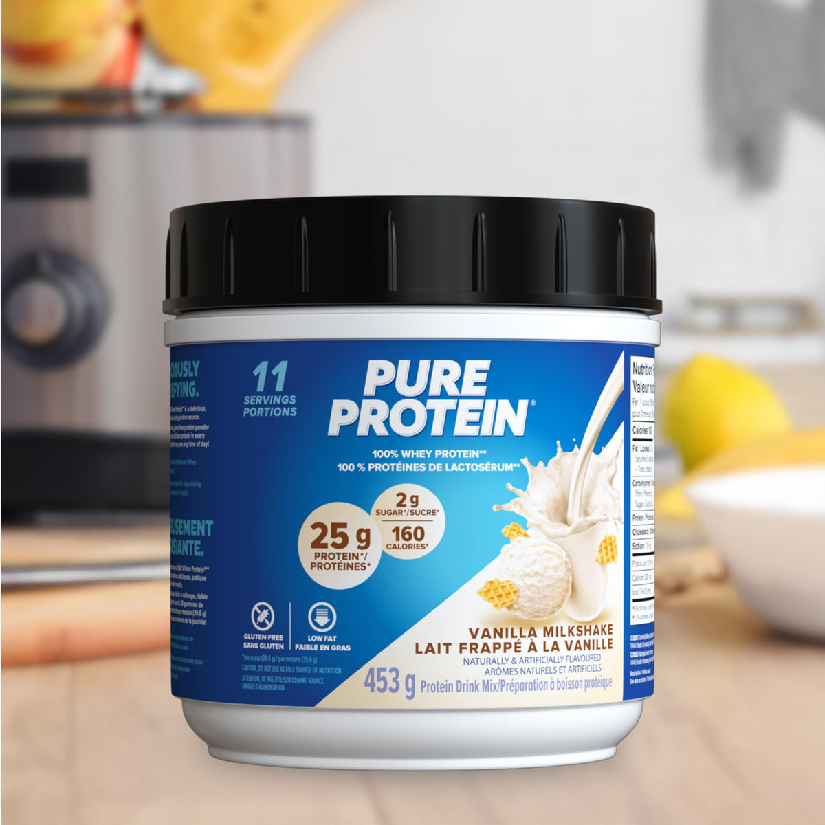 Pure Protein Whey Powder, Vanilla, 453 g