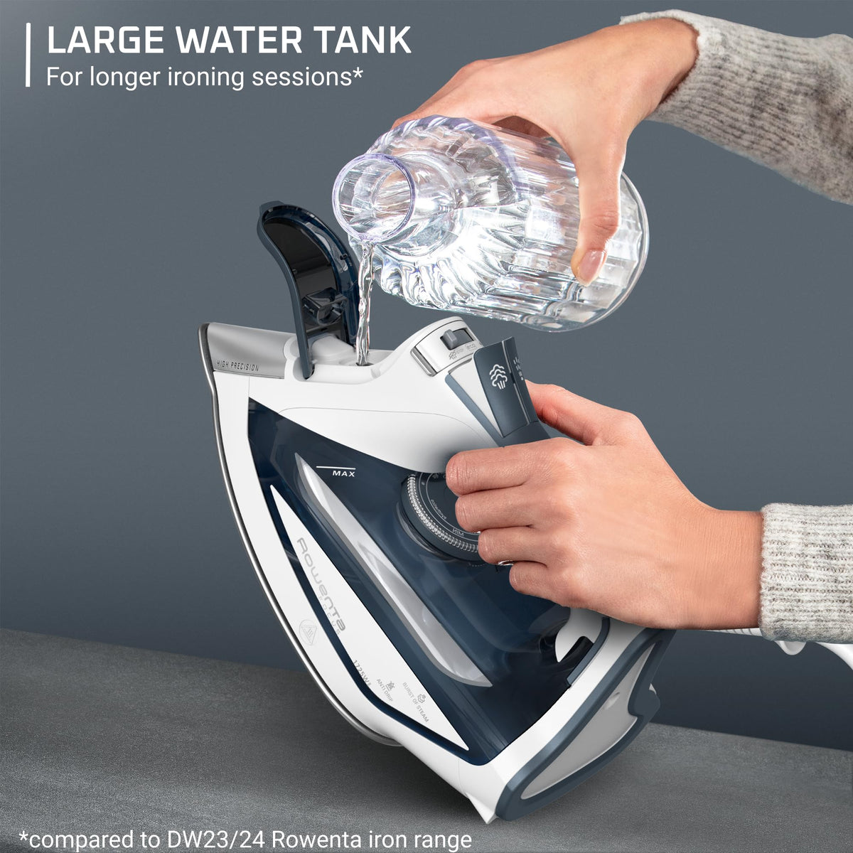 Rowenta Focus Excel Steam Iron, 1725 W, DW5280, Grey