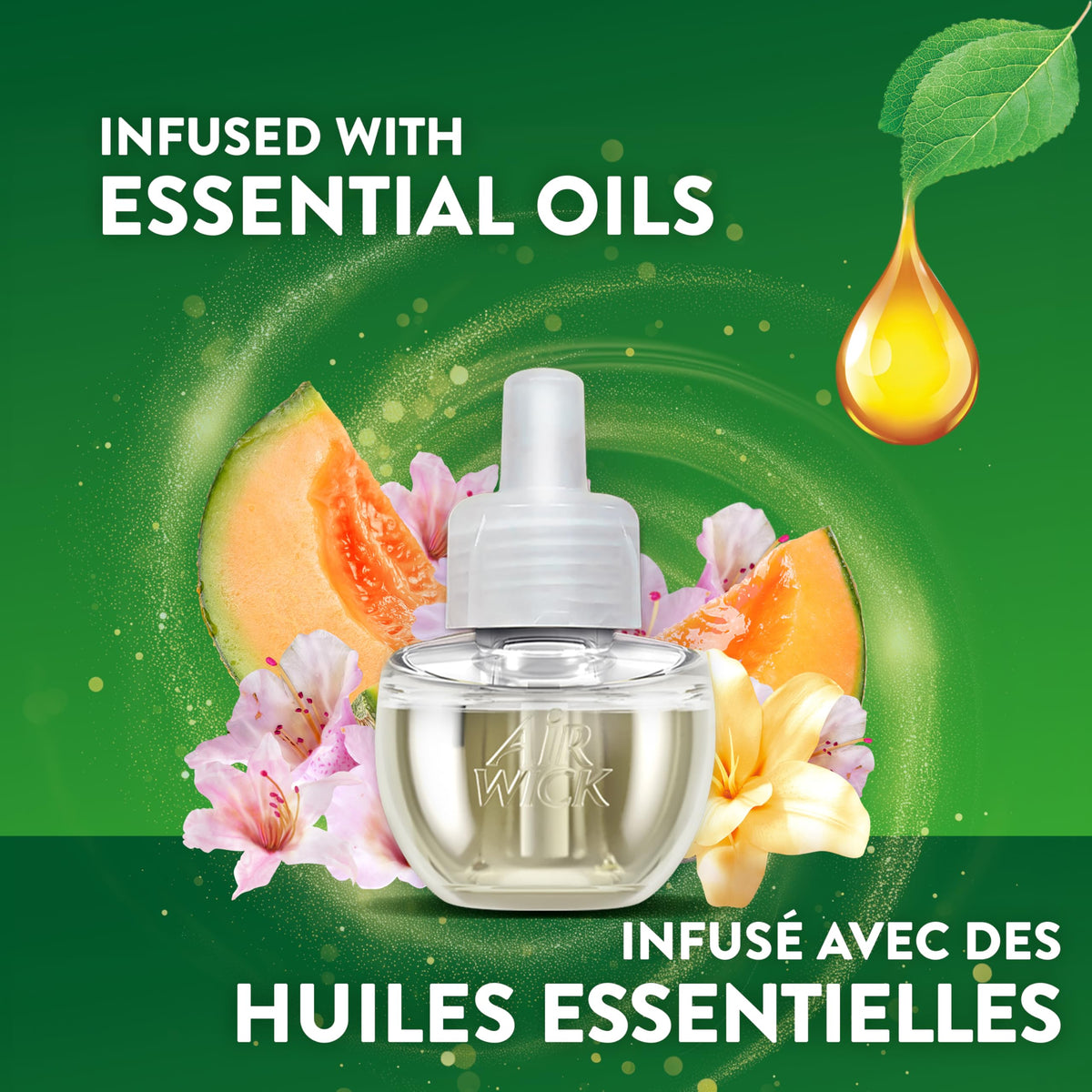 Air Wick Plug In Scented Oil Refills, Summer Delight, 10 Count