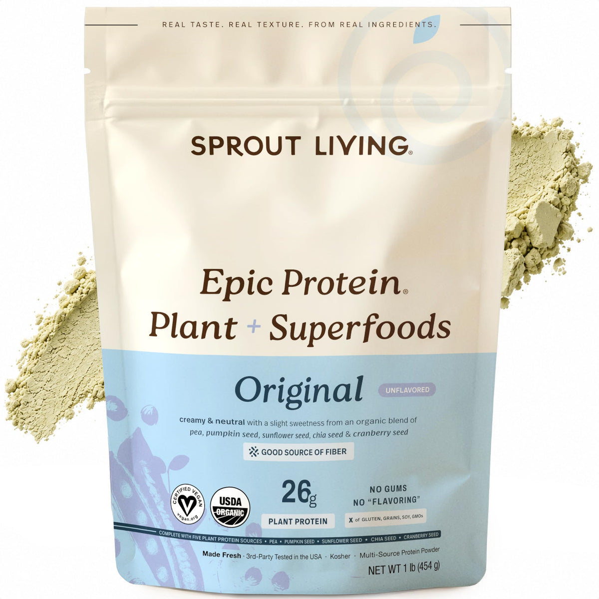 Sprout Living Epic Protein Powder, Original, 1 lb