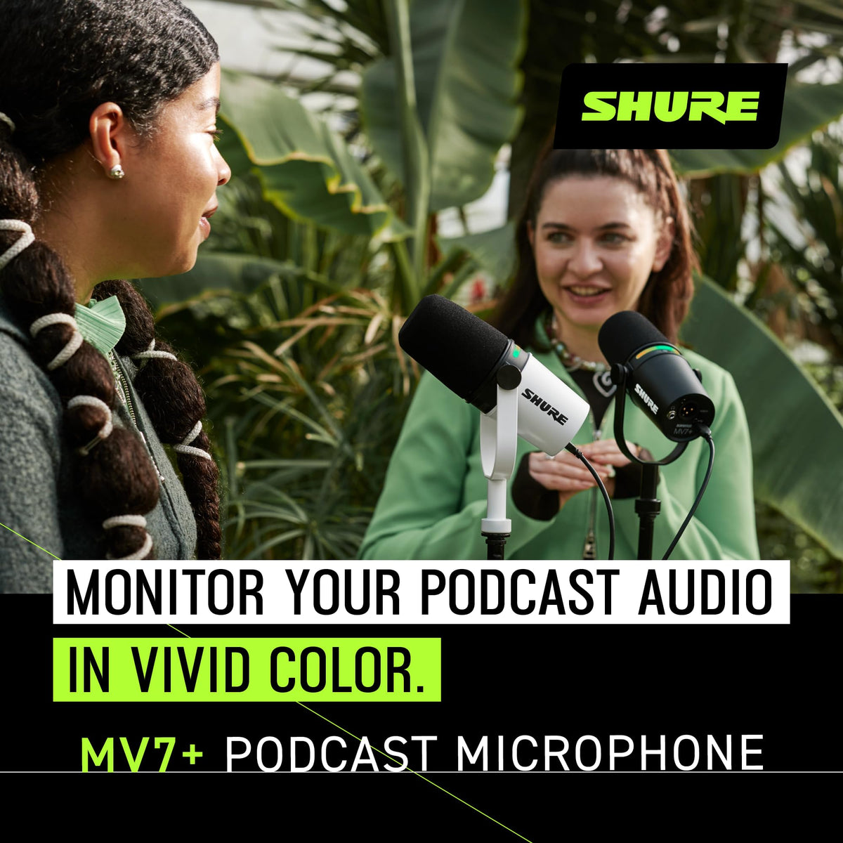 Shure MV7+ USB-C & XLR Podcast Dynamic Mic, Black
