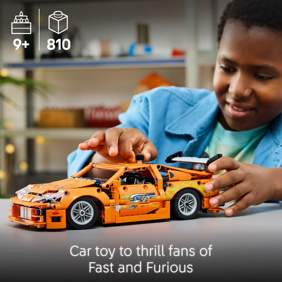 LEGO Technic Fast and Furious Toyota Supra MK4, Ages 9+, 42204
