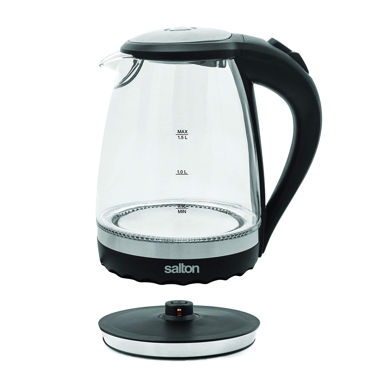 Salton Cordless Glass Electric Kettle, 1.5 L