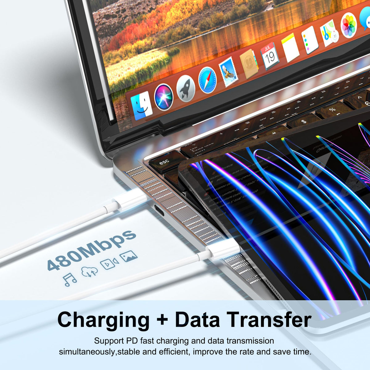 20W USB-C Fast Wall Charger with 6ft USB C Cable, 3 Pack