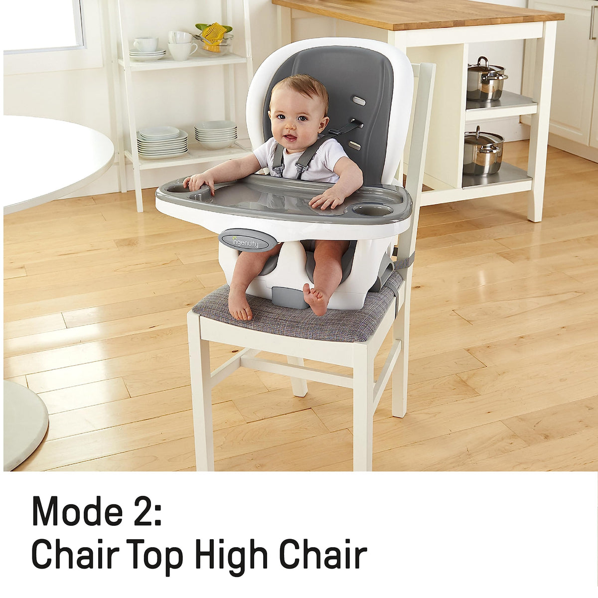 Ingenuity SmartClean Trio Elite 3-in-1 Baby High Chair, Slate
