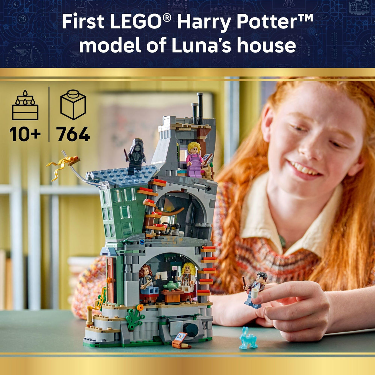 LEGO Harry Potter Luna Lovegood's House Building Set, 76467