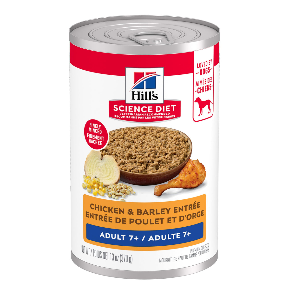 Hill's Science Diet Senior 7+ Canned Dog Food, Chicken & Barley, 12 Pk