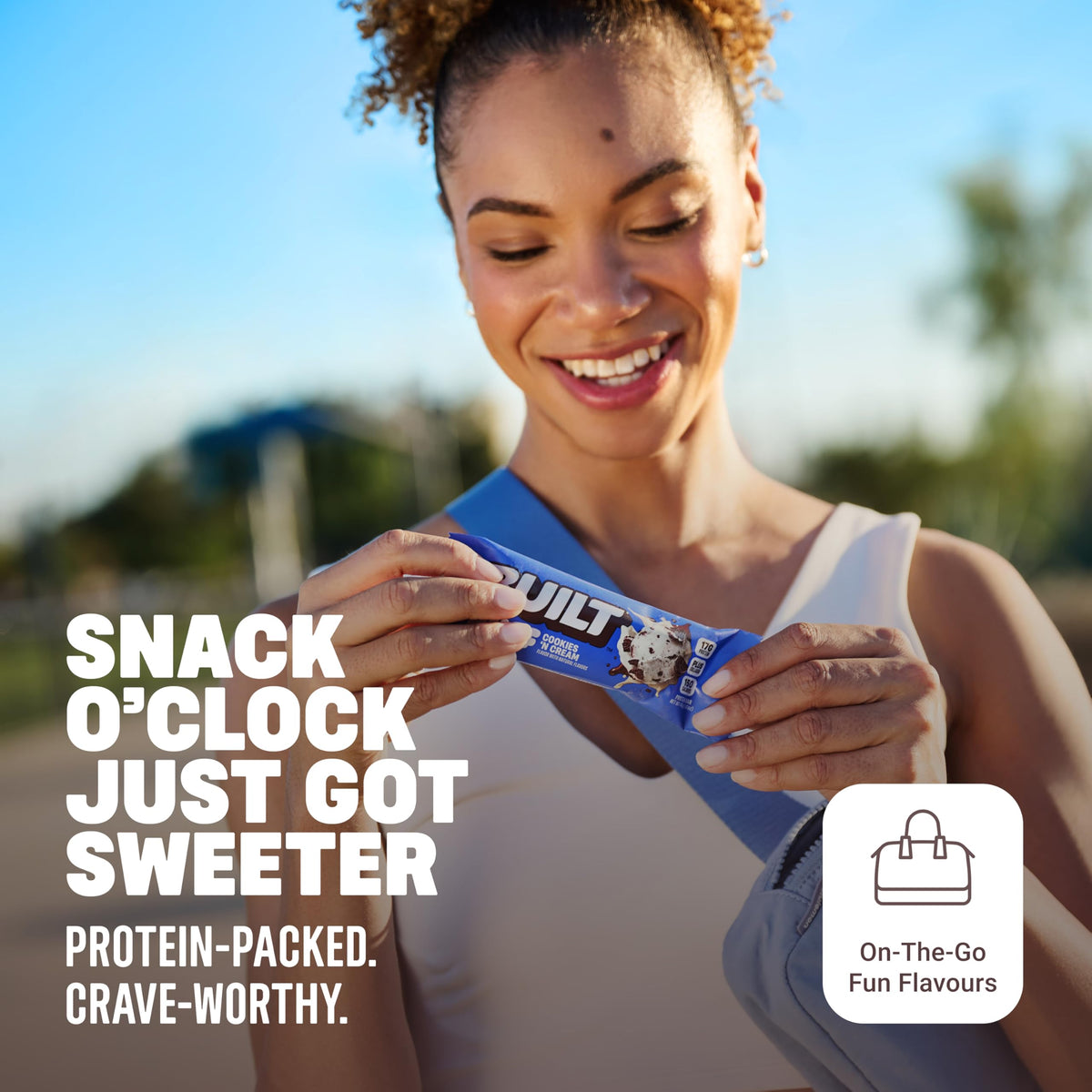 BUILT Puff Protein Bars, Cookies 'N Cream, 12 Count