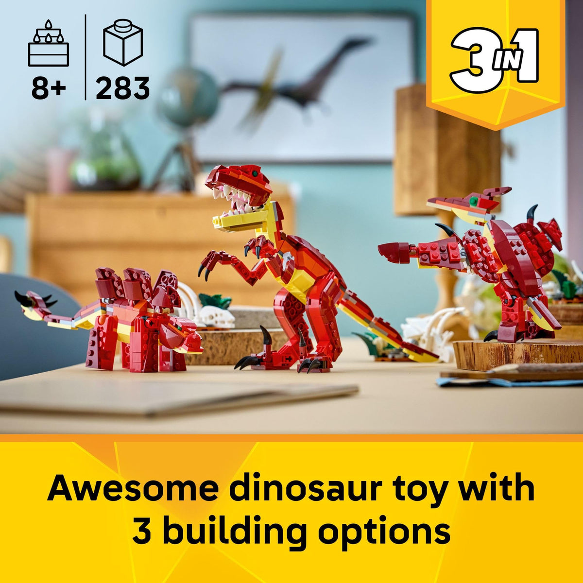 LEGO Creator 3-in-1 Fierce Dinosaur Building Set 31379