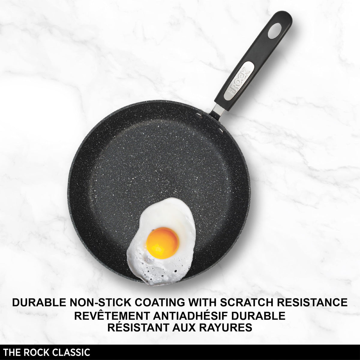 Starfrit The Rock Non-Stick Fry Pan, 20 cm (8"), Black