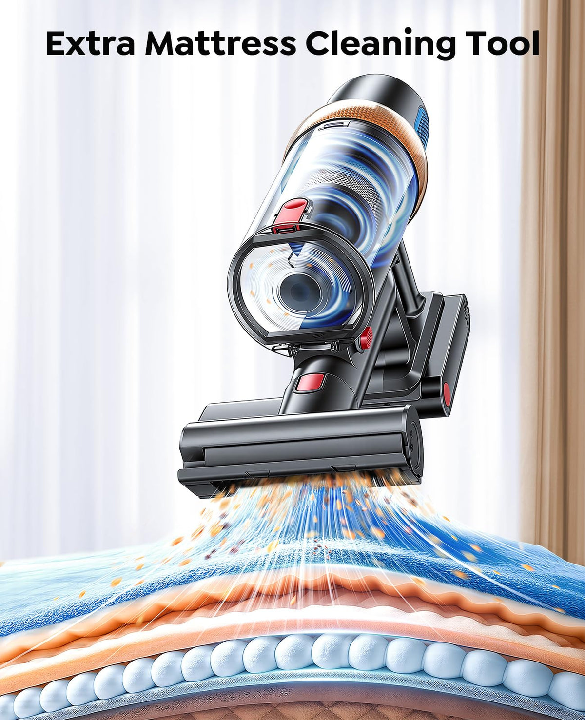 Inteture Cordless Stick Vacuum Cleaner, 650W
