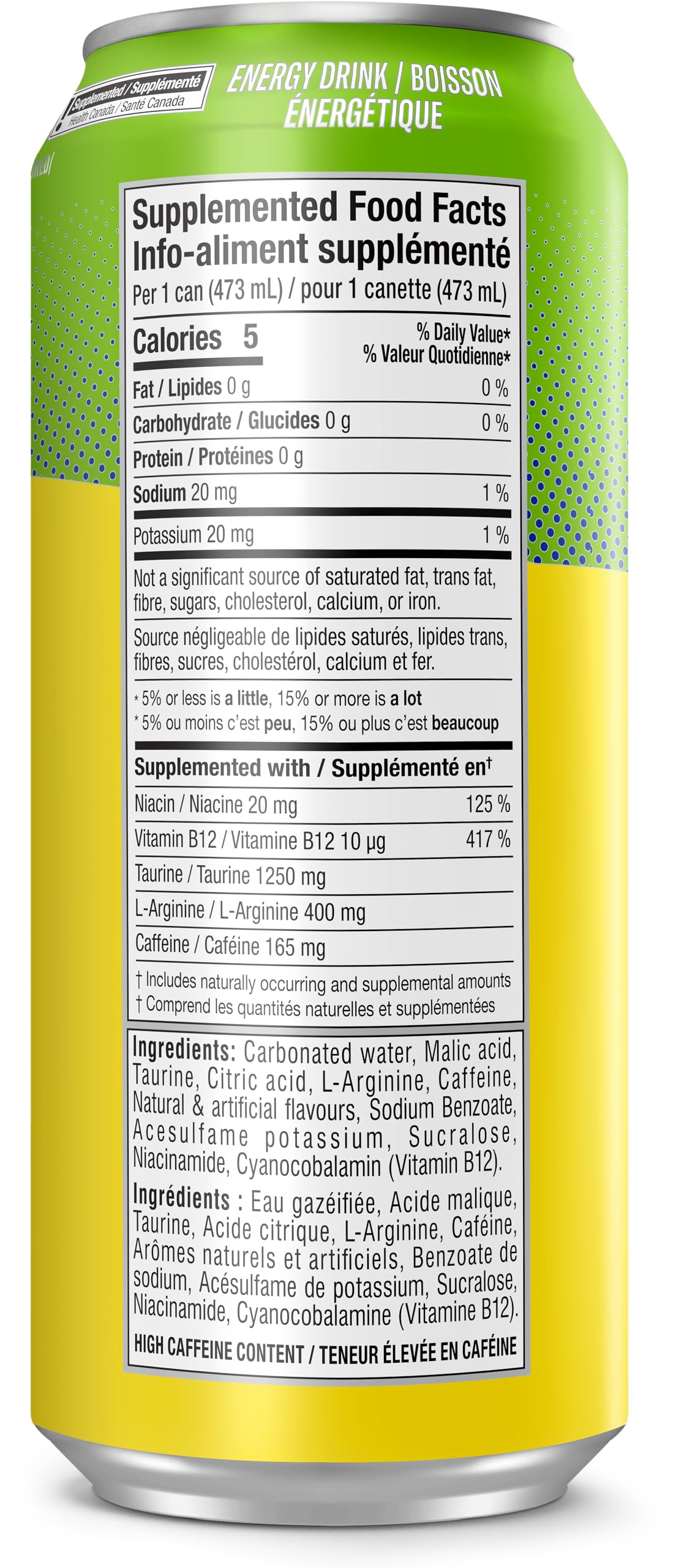 C4 Performance Energy Drink, Jolly Rancher Green Apple, 12 x 473 ml