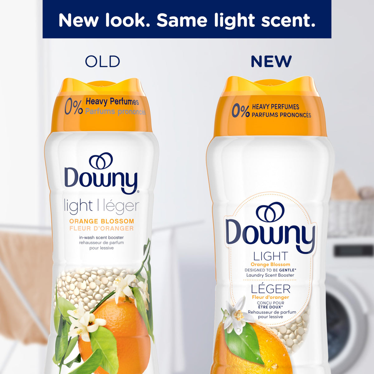 Downy Light Laundry Scent Booster Beads, Orange Blossom, 680 g