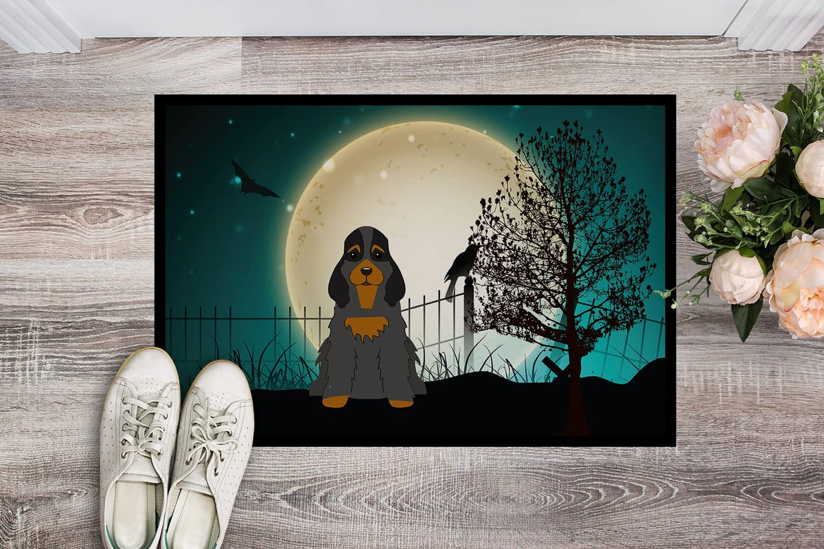 Caroline's Treasures BB2283JMAT Scary Cocker Spaniel Door Mat, 24x36