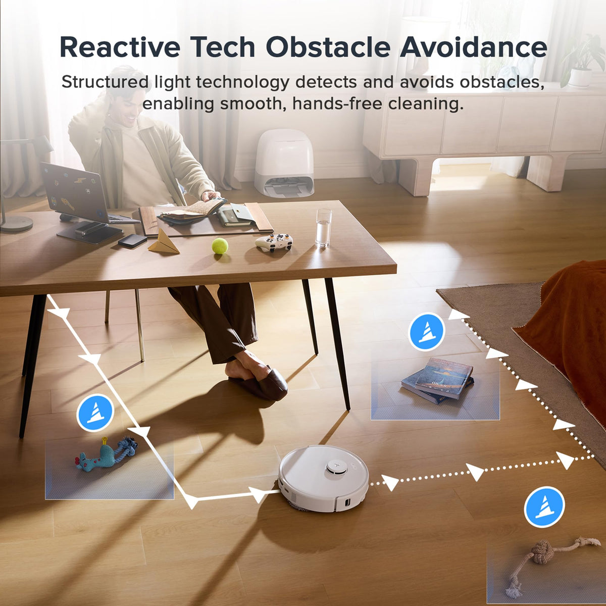 Roborock Qrevo Curv S5X Robot Vacuum and Mop, 18,500 Pa