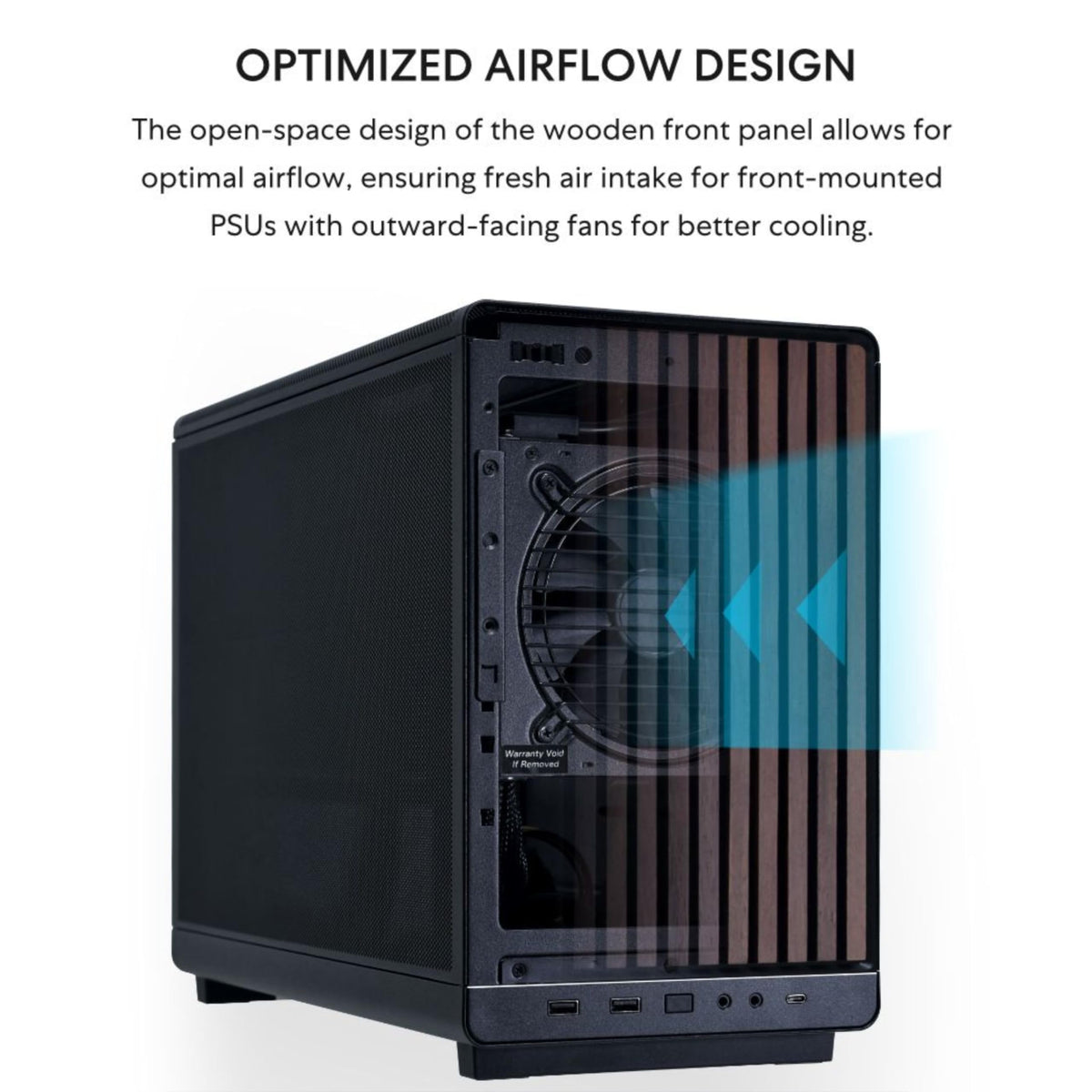 Lian Li A3-mATX-WD 26.3L Micro Chassis, Black, A3X-WD