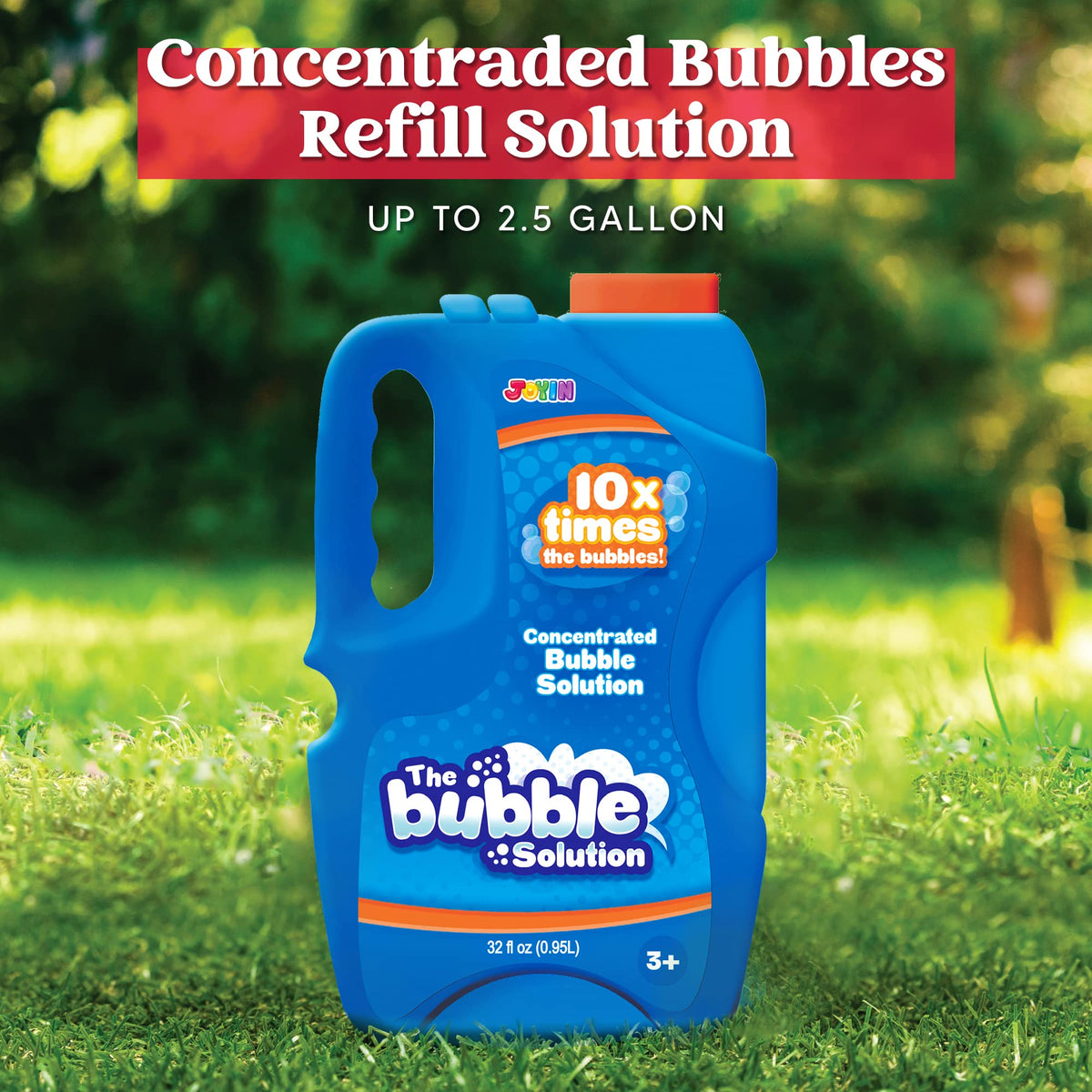 JOYIN Concentrated Bubble Solution Refill, 32 oz