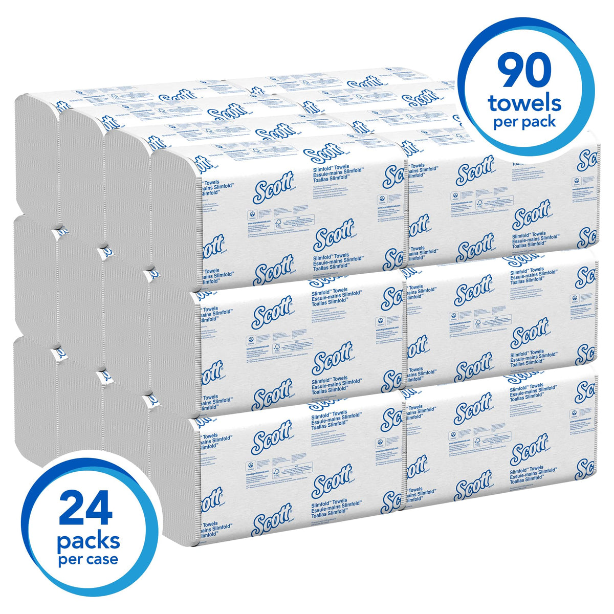 Scott Professional Pro Slimfold Paper Towels, 04442, 24 x 90 Sheets