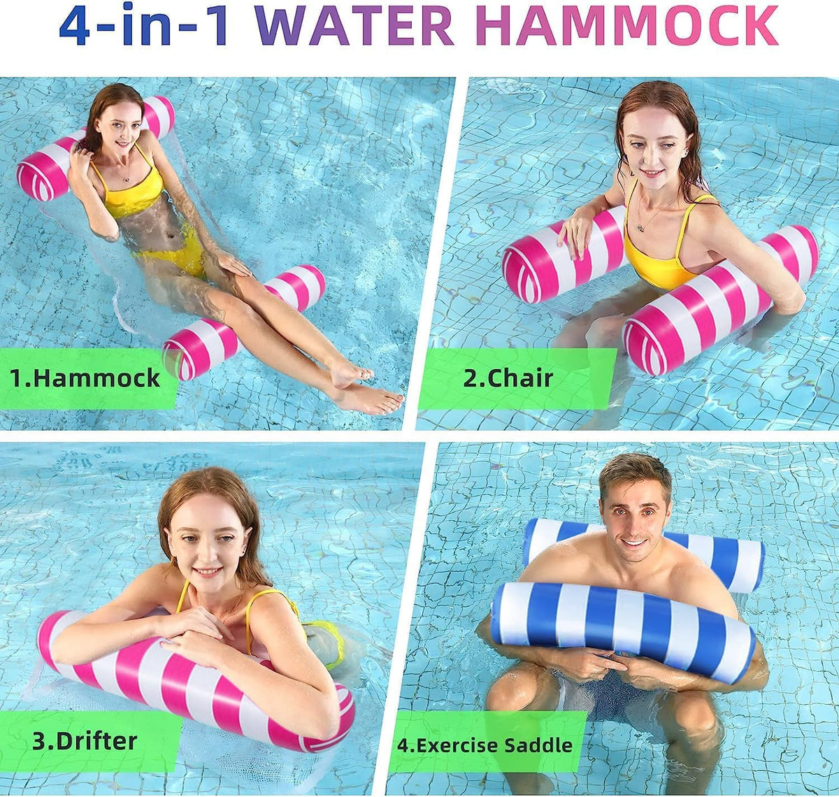 XL 4-in-1 Adult Pool Floats (5 Pack)