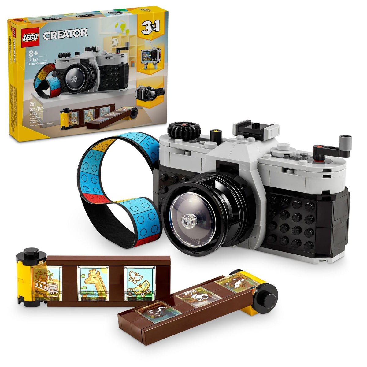 LEGO Creator 3 in 1 Retro Camera Toy, 31147