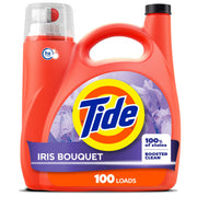 Tide Liquid Laundry Detergent, Iris Bouquet, 100 Loads, 3.69 L